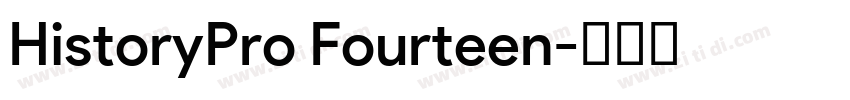HistoryPro Fourteen字体转换